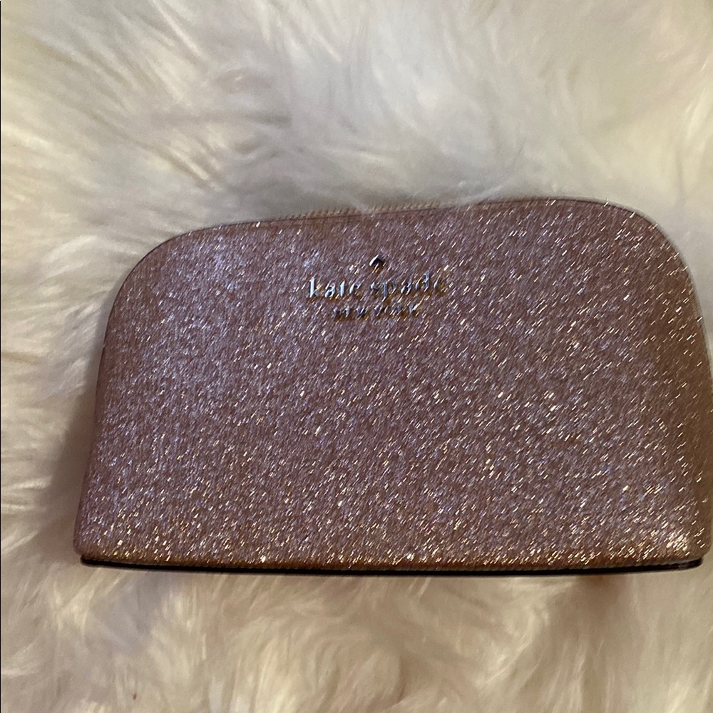 Kate Spade Glittering Gold Cosmetic Bag - Picture 2 of 4